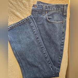 Mens Carhertt Blue Denim Jeans 38x32